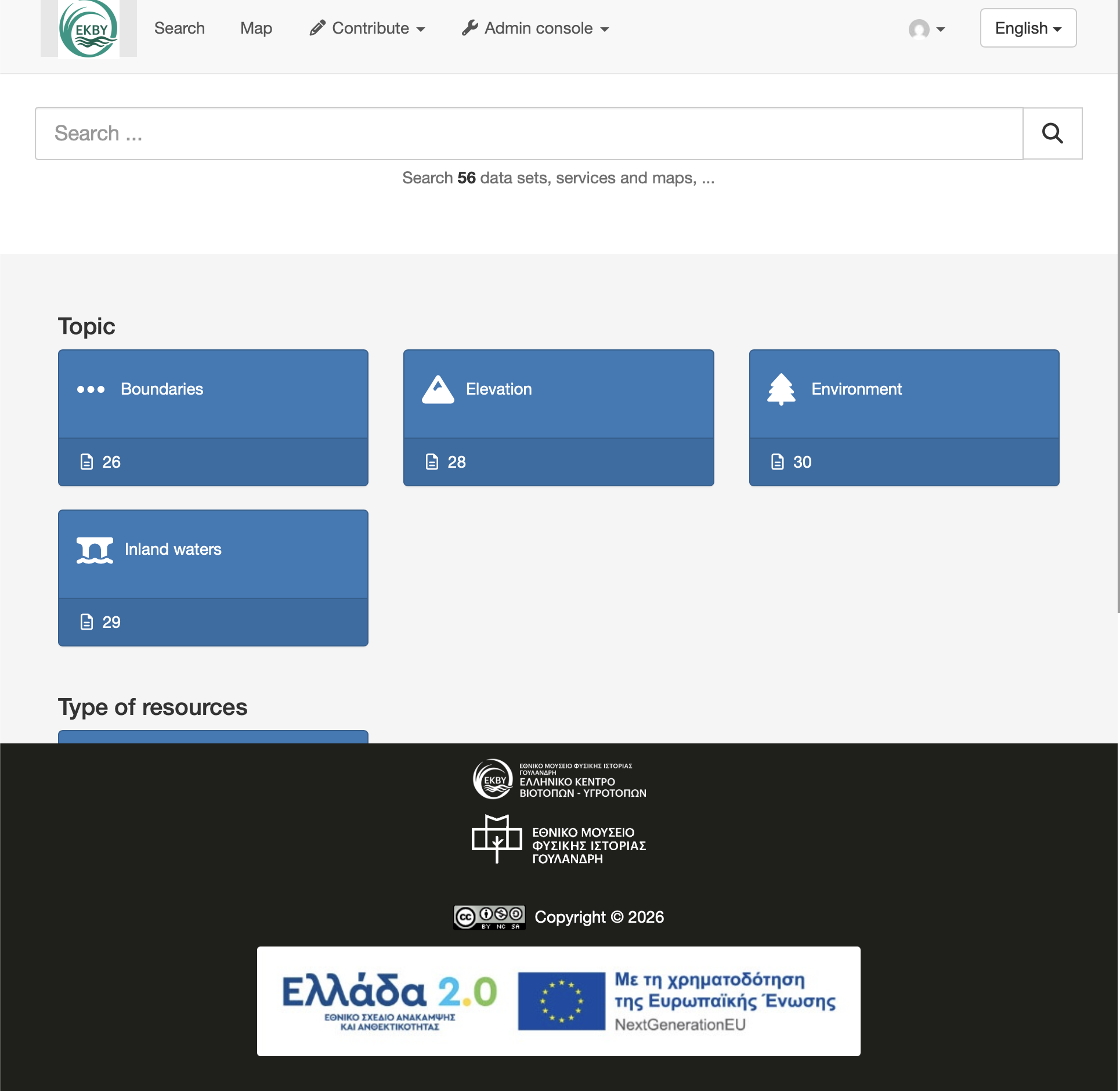 Κατάλογος Γεωχωρικών Δεδομένων